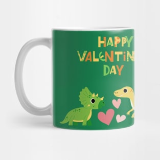 Dinosaur Happy Valentines Day Mug